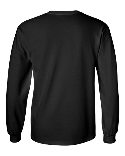 Men's Cotton Long Sleeve T-Shirt back Image