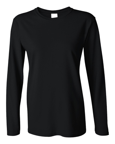 Ladies Heavy Cotton Long Sleeve T-Shirt front Image