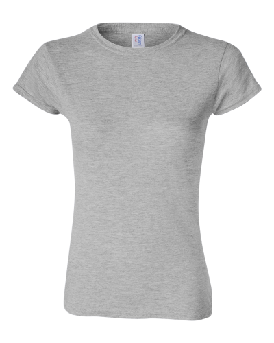 Ladies' SoftStyle Fitted T-Shirt front Thumb Image