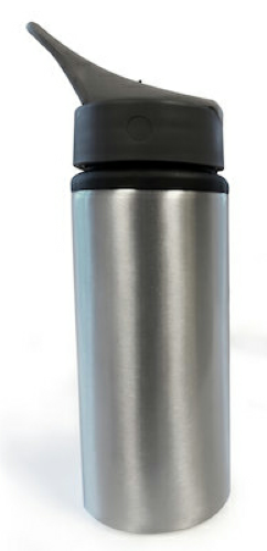 Aluminium Bottle with Straw front Thumb Image
