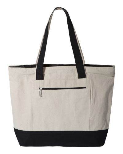Q-Tees - 19L Zippered Tote front Thumb Image