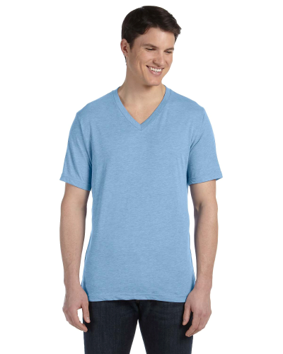 Unisex Triblend Short-Sleeve V-Neck T-Shirt front Image