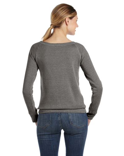 Ladies' Sponge Fleece Wide Neck Sweatshirt back Image