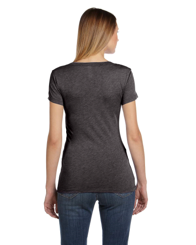 Ladies' Triblend Short-Sleeve T-Shirt back Image