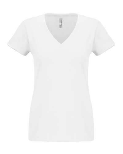 Ladies' Sueded V-Neck Tee front Thumb Image