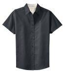 Coal Harbour® Ladies' Short Sleeve Easy Care Shirt front Thumb Image