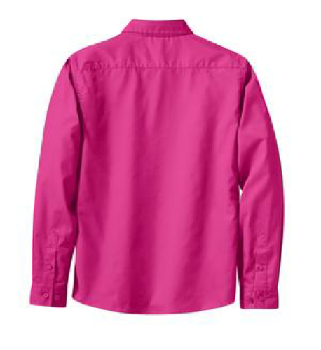 Coal Harbour® Ladies' Long Sleeve Easy Care Shirt back Thumb Image