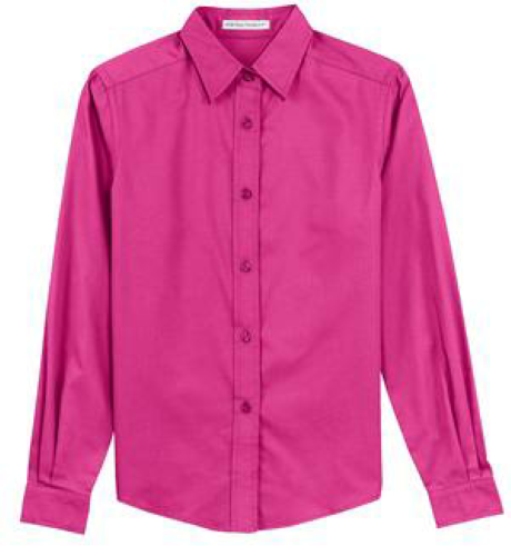 Coal Harbour® Ladies' Long Sleeve Easy Care Shirt front Thumb Image