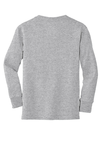YOUTH Long Sleeve 100% Cotton T-Shirt back Thumb Image