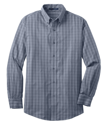 Coal Harbour® Tattersall Check Woven Shirt front Thumb Image
