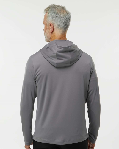 Adidas - Lightweight Performance Quarter-Zip Hooded Pullover back Thumb Image