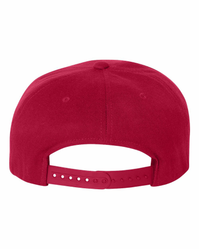 WOOL BLEND FLAT BILL SNAPBACK back Thumb Image