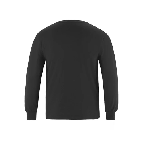 Ring Spun Combed Cotton Long Sleeve Crewneck T-Shirt back Thumb Image